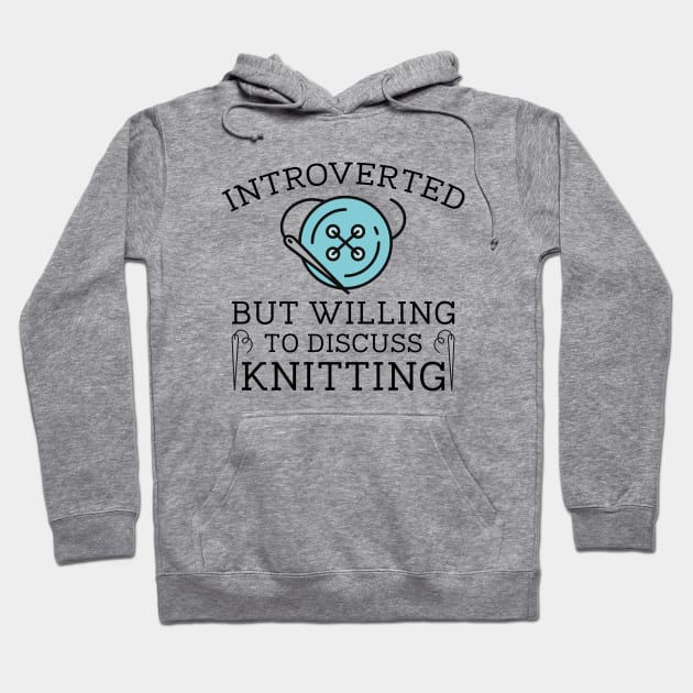 Introverted Knitting Hoodie by LuckyFoxDesigns